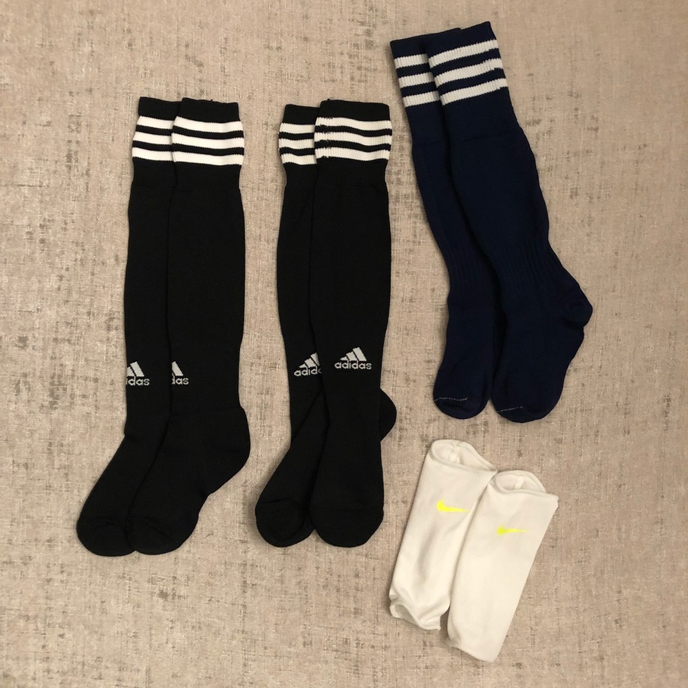 NWOT Adidas Soccer Socks & Nike Shinguard Sleeves